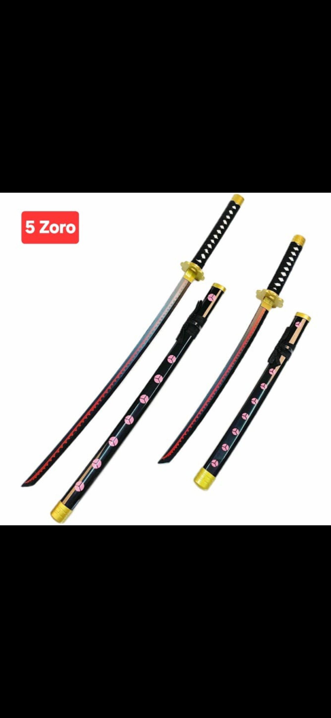ZORO LIFE SIZE 104 CMS PREMIUM WOODEN KATANA - Image 2