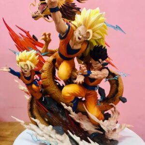Dragon Ball Z Super Saiyan Trio with Shenron – 30cm Ultimate Power Statue 🐉⚡