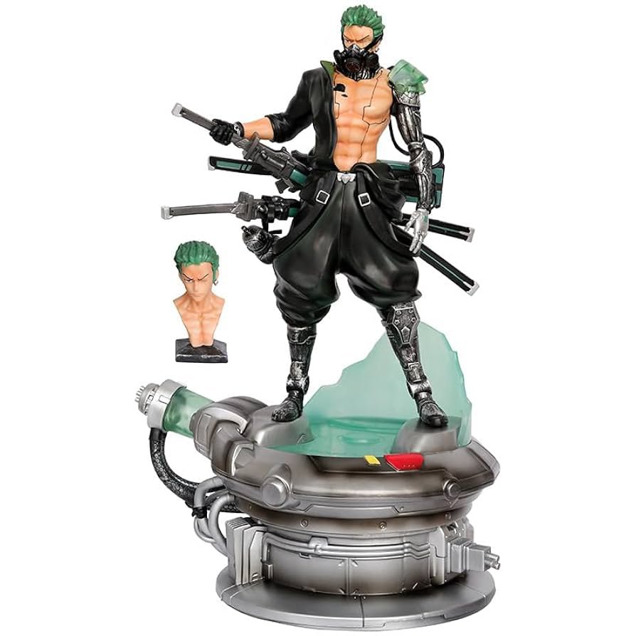 ⚡ Zoro Cyberpunk Edition – 42cm(approx) Premium Futuristic Samurai Figure ⚔️ - Image 2