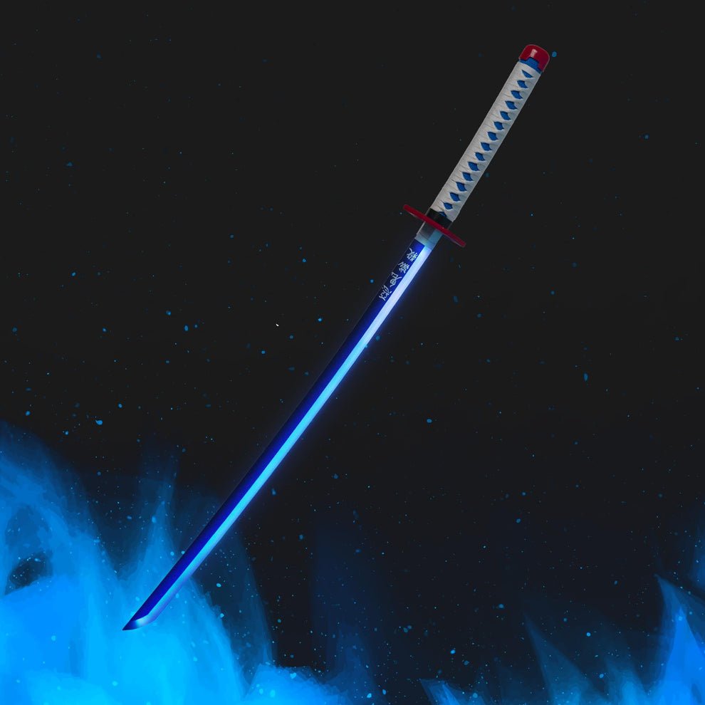 Giyu 104cm LED Nichirin – Water Hashira Edition