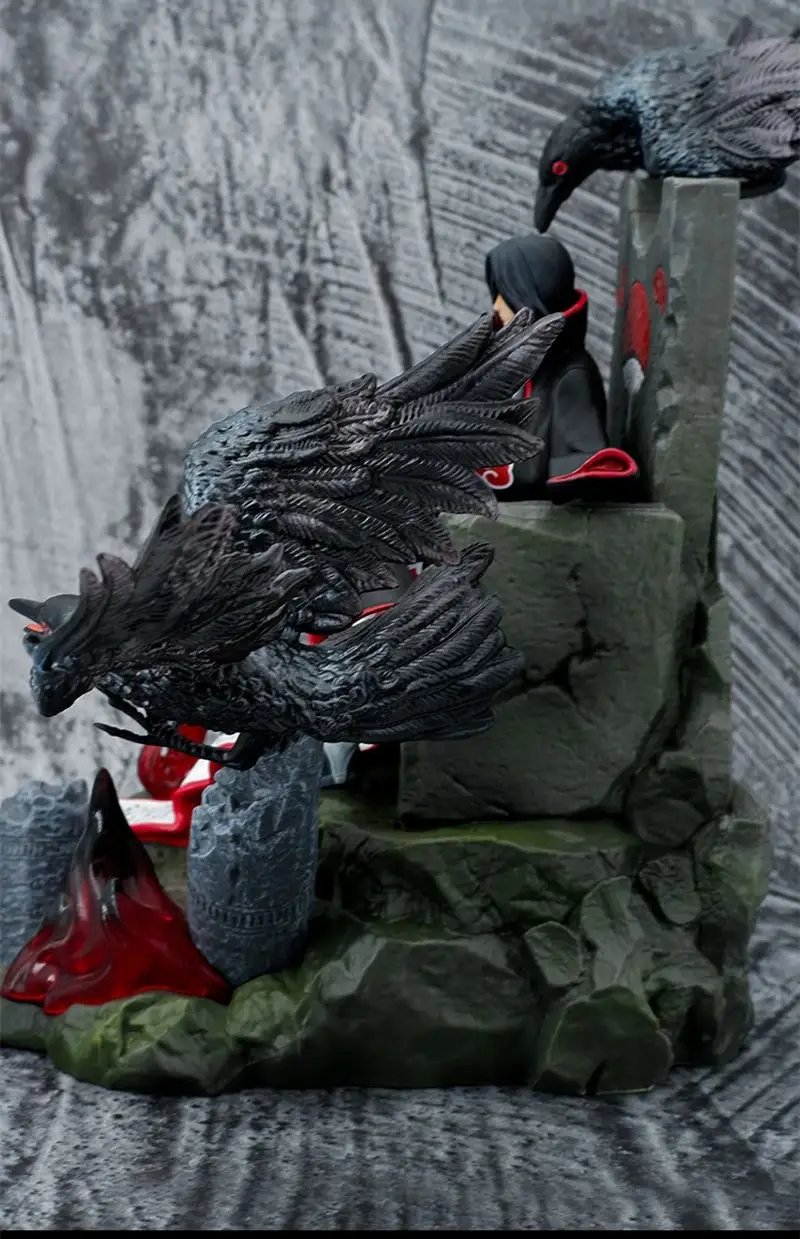 š„ Uchiha Itachi ā 35cm Crow Dominion Throne Statue (Premium Edition) - Image 3